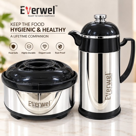 Everwel 2-Piece Insulated Casserole and Serving Jug Set