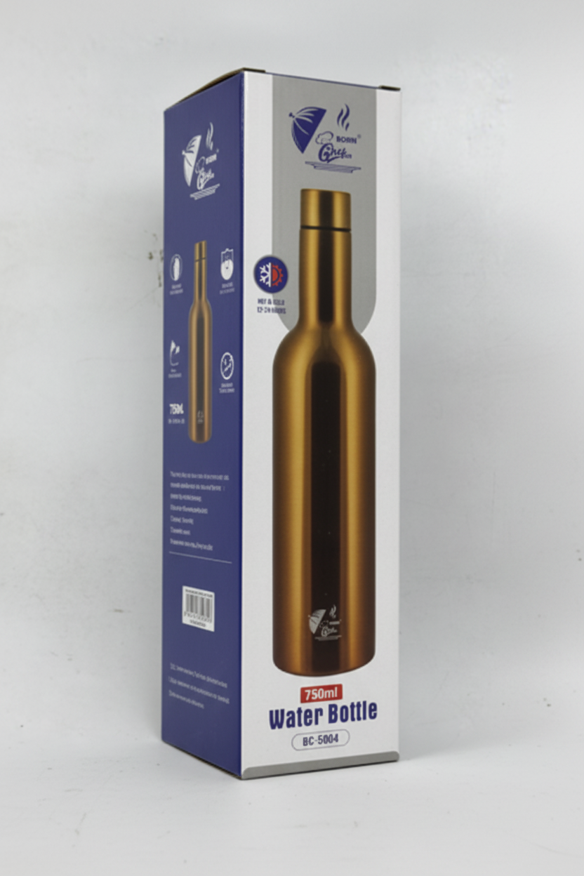 Stainless Steel Water Bottle | Golden | BC-9004