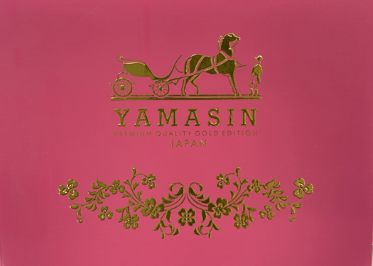 Yamasin Premium Whisky Glass Set | 6 Pcs | Diamond Cut Crystal | Japan Gold Edition | Gift Box