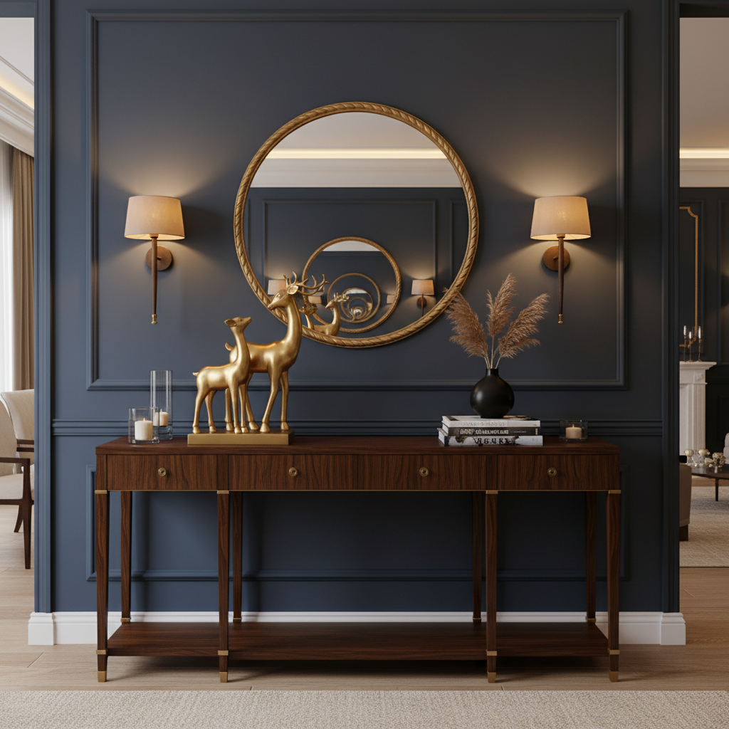 Gold Deer Family Figurine - Lifestyle Shot