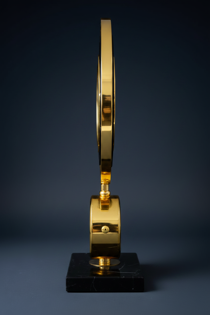 Luxury Gyroscope Sand Art Clock - Side Profile