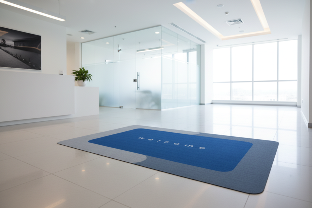 Welcome Door Mat - Office Reception Lifestyle