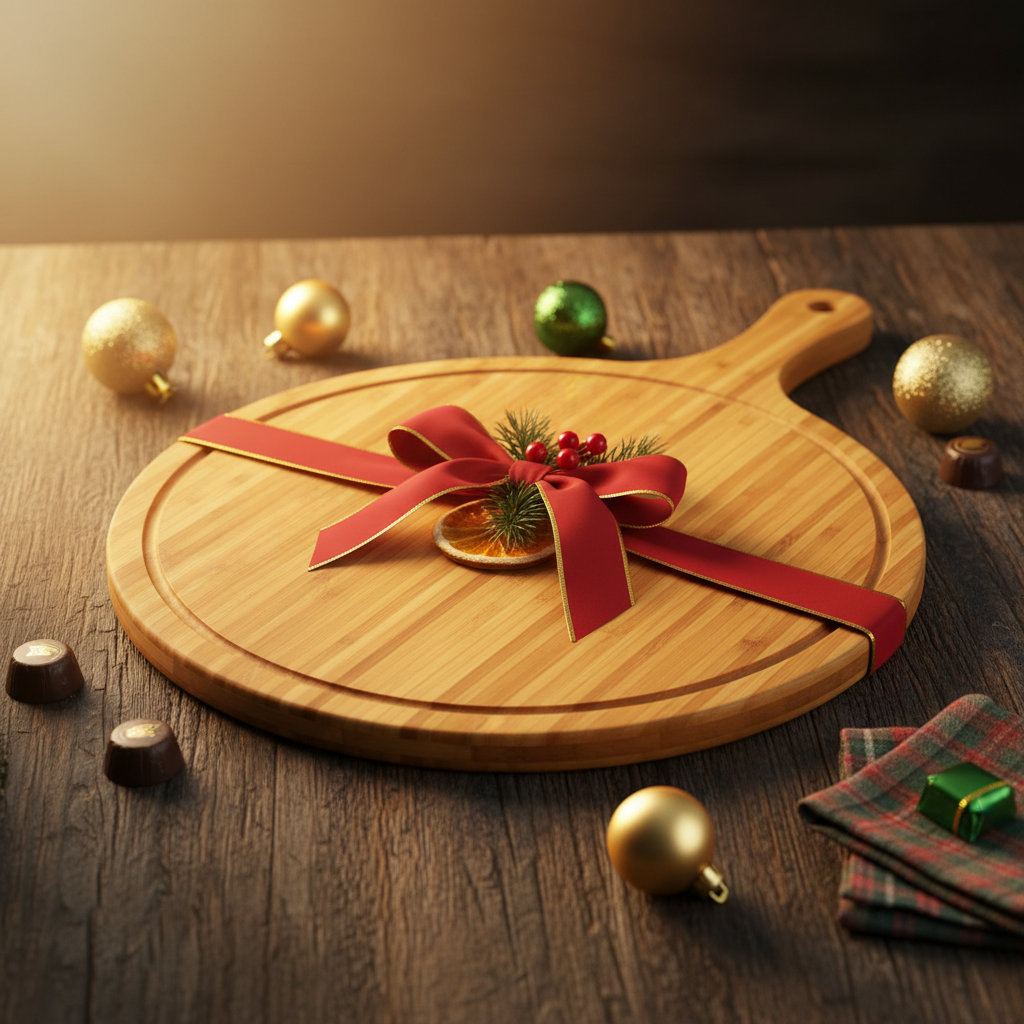 Round Bamboo Board - Gift Presentation