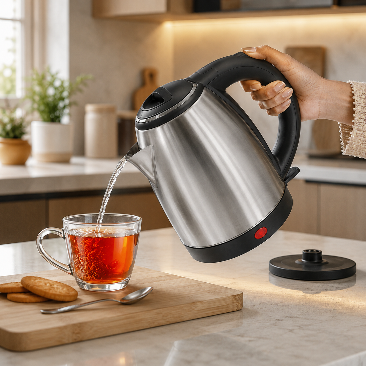 Electric Kettle 1.8L Stainless Steel  | 1 Year Warranty