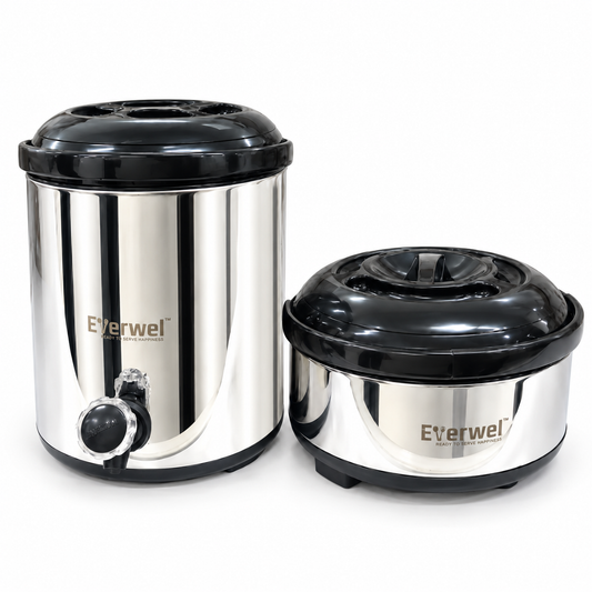 Everwel 2-Piece Insulated Food Container Set with Tap Dispenser