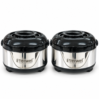 Everwel 2-Piece Insulated Casserole Set, 2000 ml Each