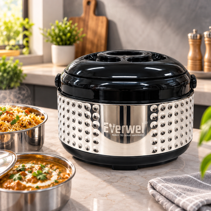 Everwel 1700 ml Insulated Casserole with Carry Handle