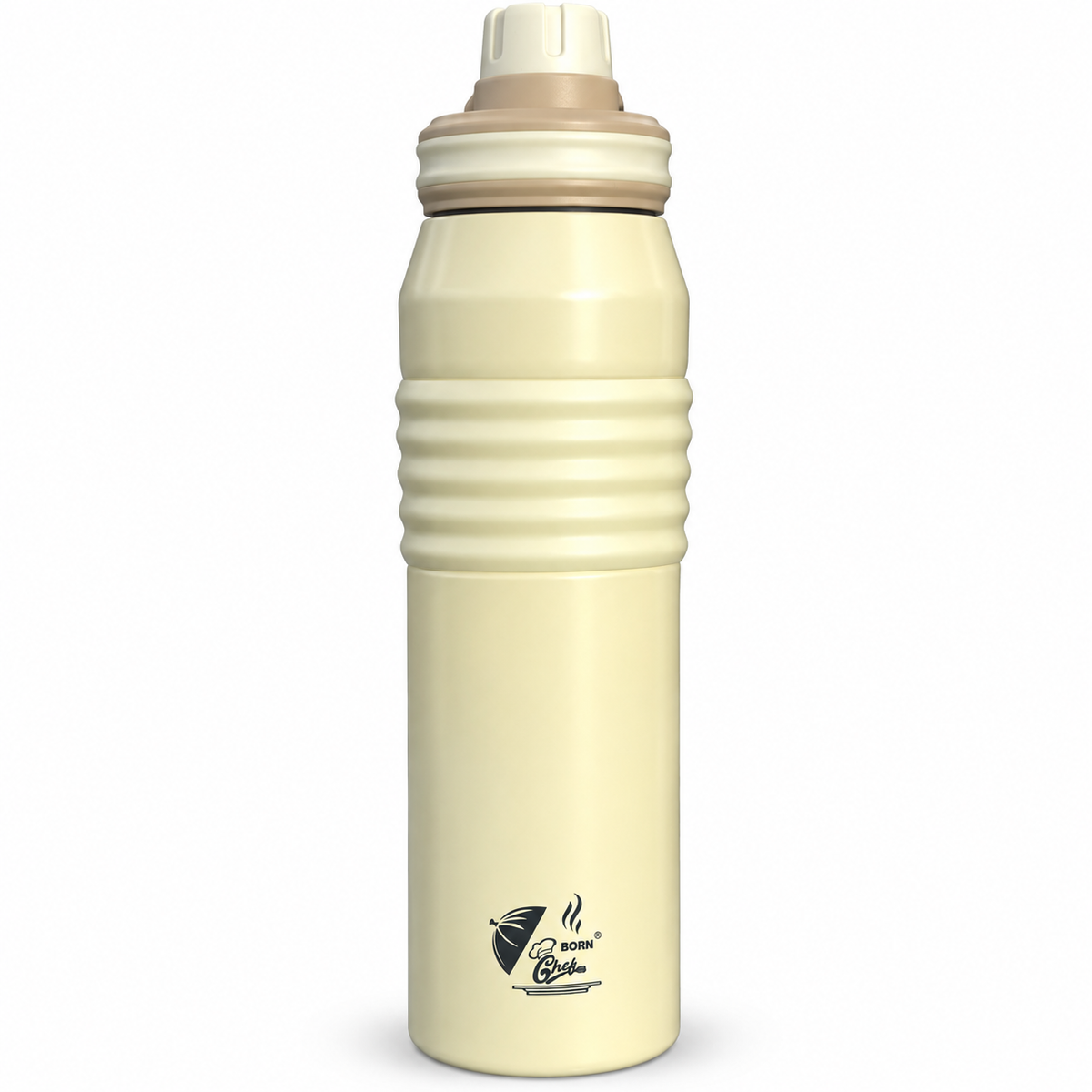 Born Chef Premium Stainless Steel Water Bottle 900ml | Leak-Proof, Rust Resistant, Everyday Use