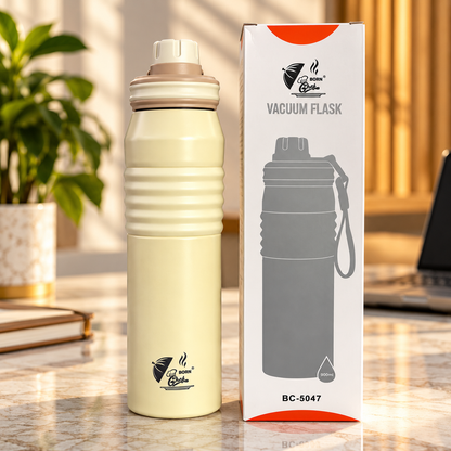 Born Chef Premium Stainless Steel Water Bottle 900ml | Leak-Proof, Rust Resistant, Everyday Use