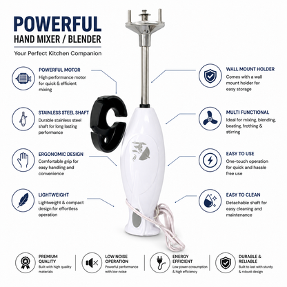 Hand Blender with Stand – Electric Immersion Blender