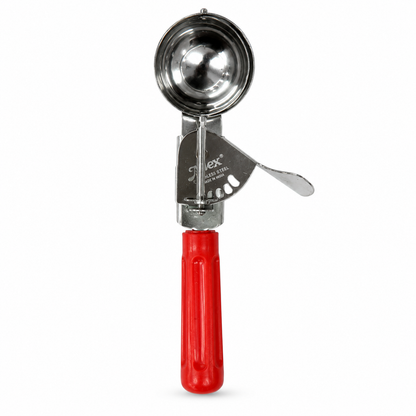 Apex Stainless Steel Ice Cream Scooper with Red Handle