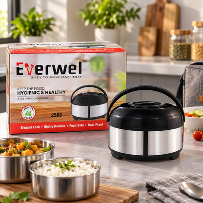 Everwel 2500 ml Insulated Casserole with Carry Handle