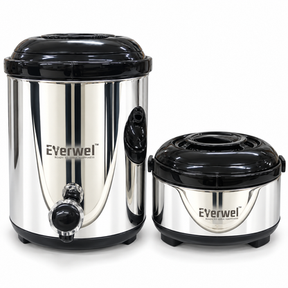 Everwel 2-Piece Insulated Food Dispenser and Casserole Set