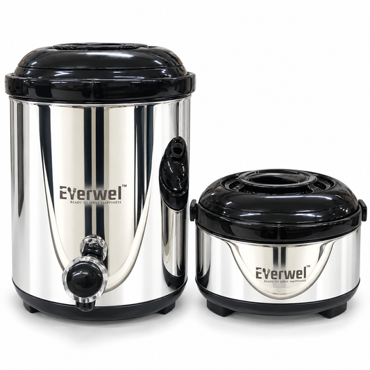Everwel 2-Piece Insulated Food Dispenser and Casserole Set