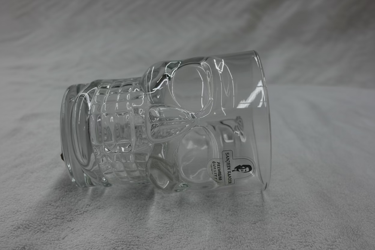 Skull Shape Glass Beer Mug