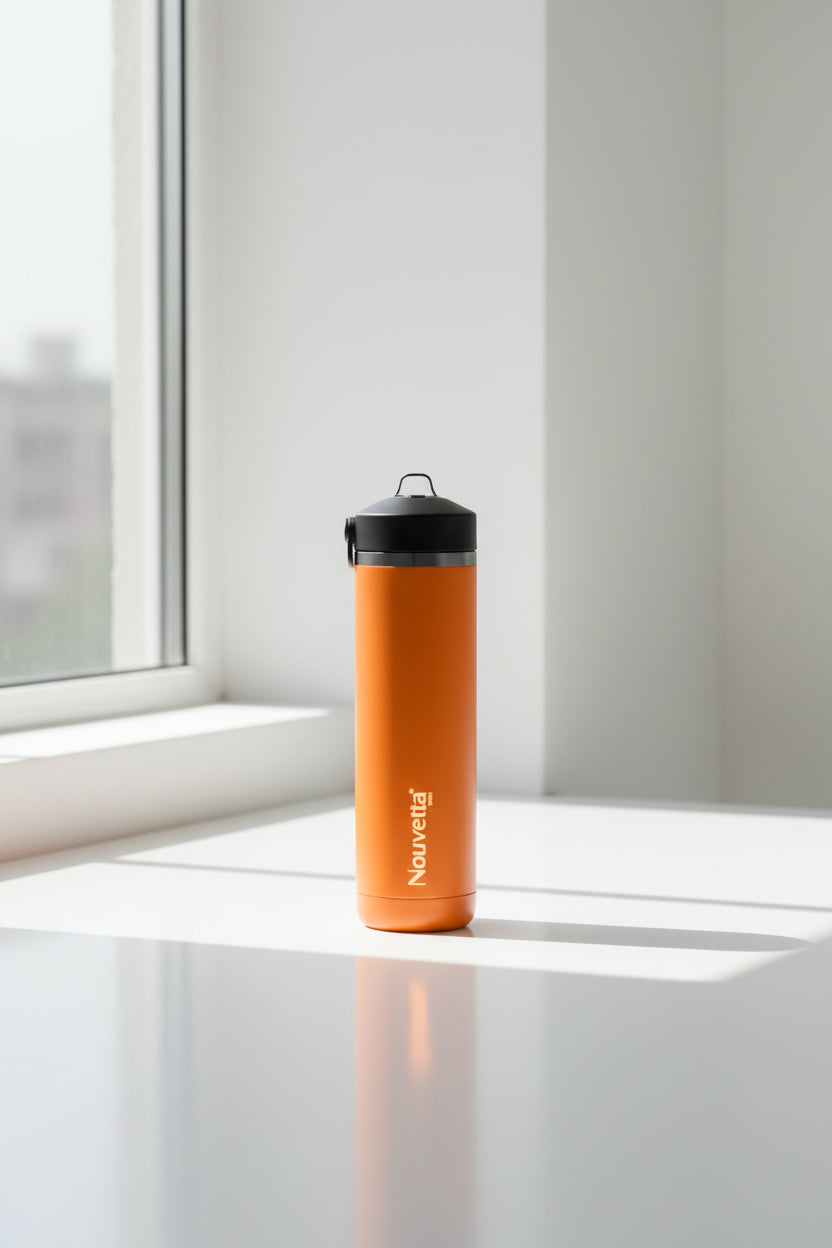 Nouvetta Insulated Stainless Steel Water Bottle – Orange