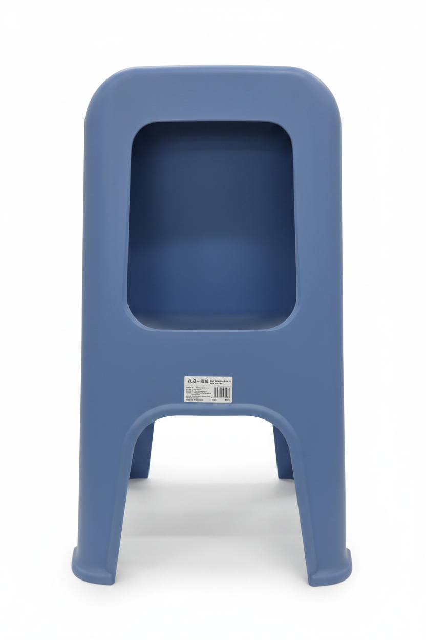 Kids Plastic Chair Blue | Diamond Pattern Backrest | Lightweight Stackable Children Chair | School & Home