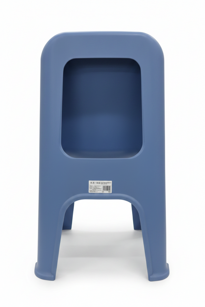 Kids Plastic Chair Blue | Diamond Pattern Backrest | Lightweight Stackable Children Chair | School & Home
