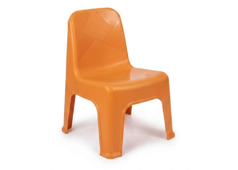 Kids Plastic Chair | Lightweight Stackable Children Chair | Ergonomic Back Support | School & Home Use