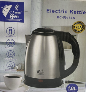 Electric Kettle 1.8L Stainless Steel  | 1 Year Warranty