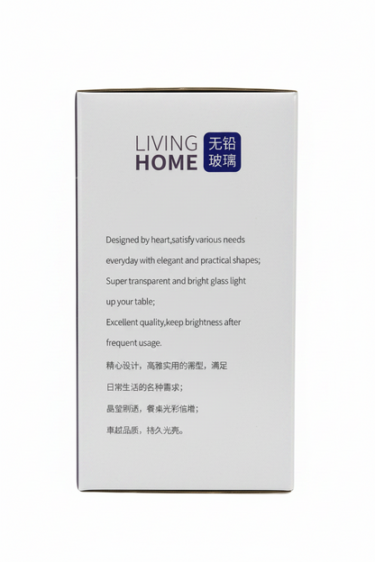 Lang Xu Crystal Glass Vase – Bubble Texture Design | Living Home