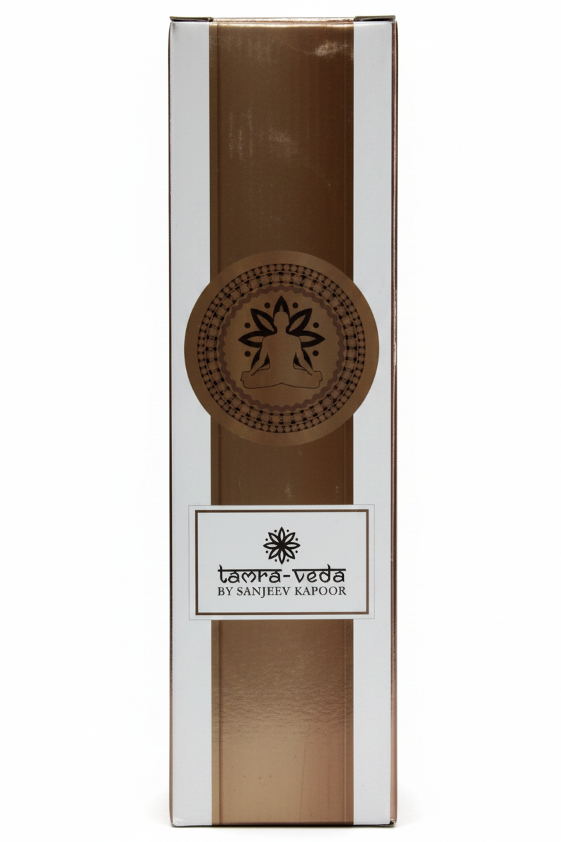 Tamra-Veda by Sanjeev Kapoor Handmade Copper Bottle – Intricate Floral Engraving | Ayurvedic Copper Water Bottle