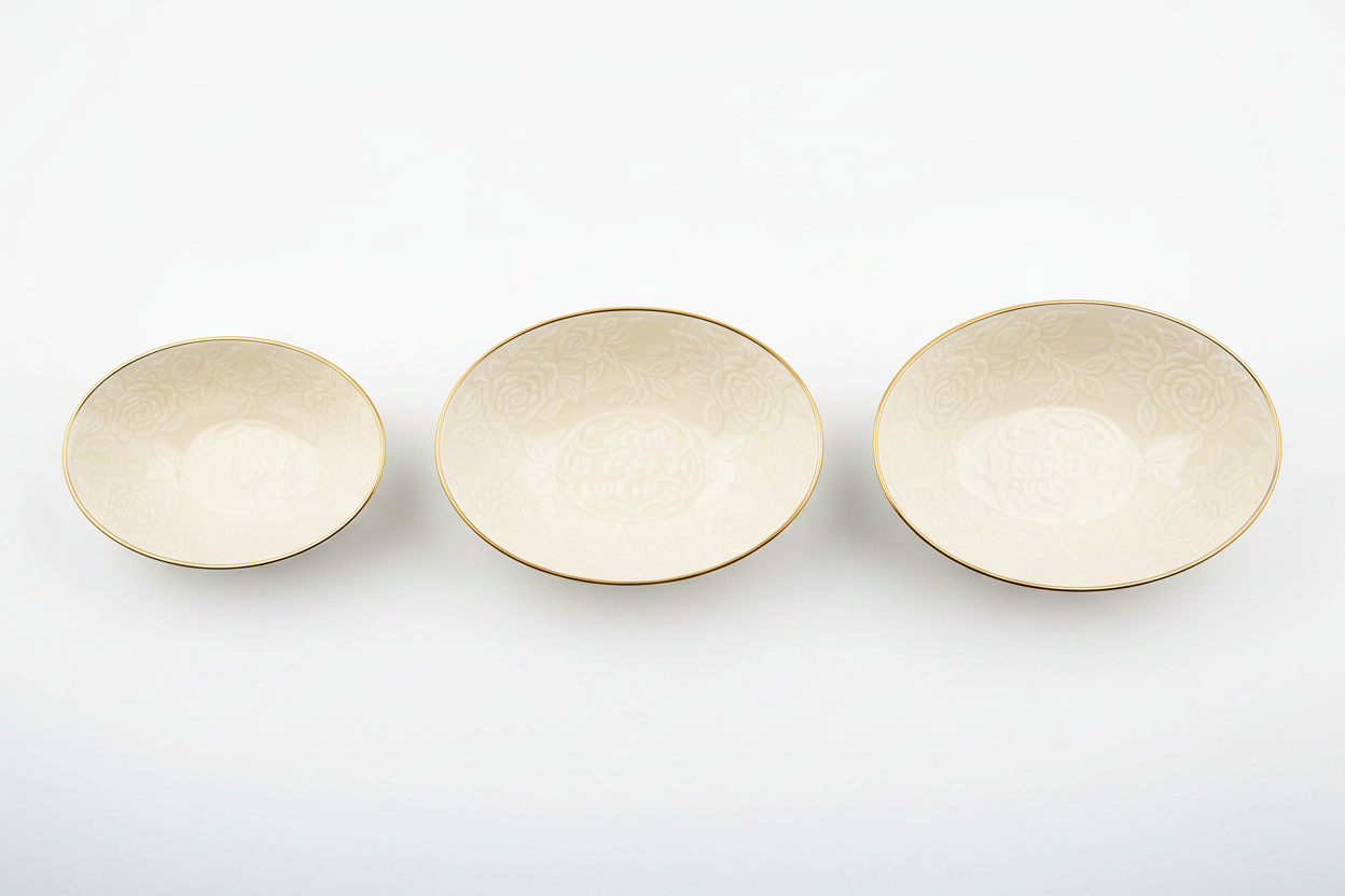Born Chef 33 Pcs Dinner Set with Gold Line