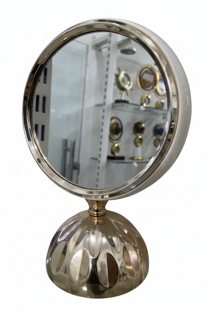 Double Sided Tabletop Vanity Mirror | Premium Silver Chrome Finish
