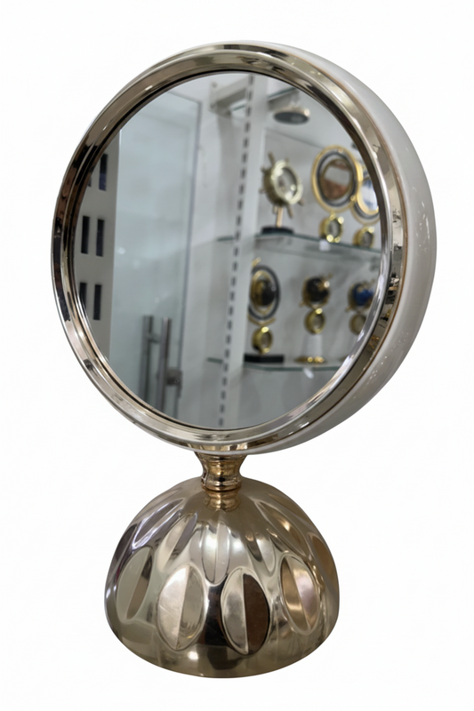 Double Sided Tabletop Vanity Mirror | Premium Silver Chrome Finish