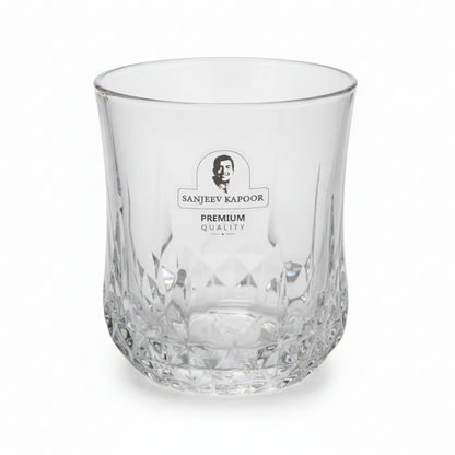 Sanjeev Kapoor Diamond Whiskey Glass - Single Glass Diamond Cut