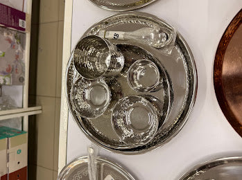 Premium Stainless Steel Thali Set – Mirror Finish | Traditional Indian Dining