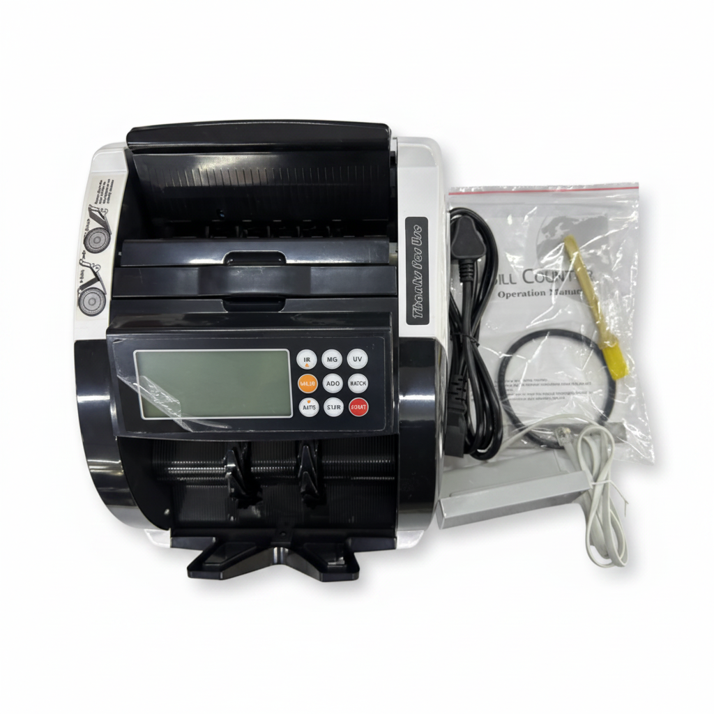 Bill Counter Machine White Background