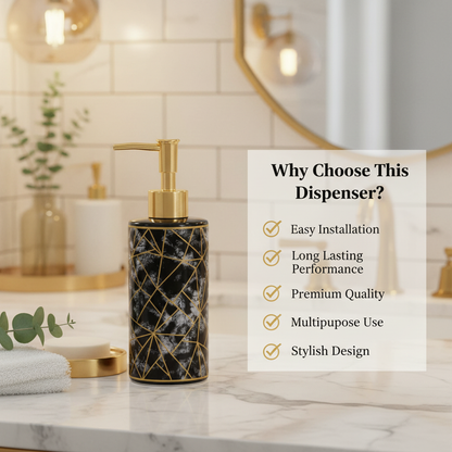 Black Gold Soap Dispenser - Why Choose Benefits Image