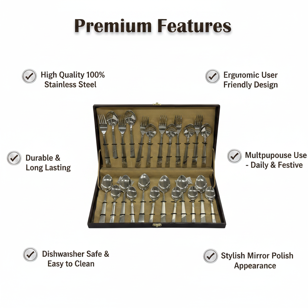 Cutlery Set Infographic
