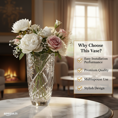 Floral Cut Glass Vase - Why Choose Benefits Image