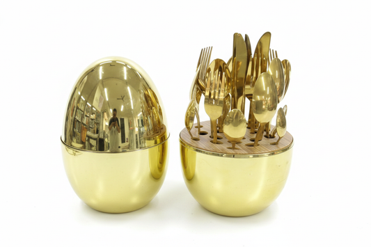 Gold Pineapple Cutlery Holder