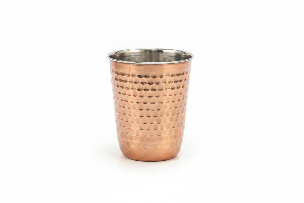 Hammered Steel Glass
