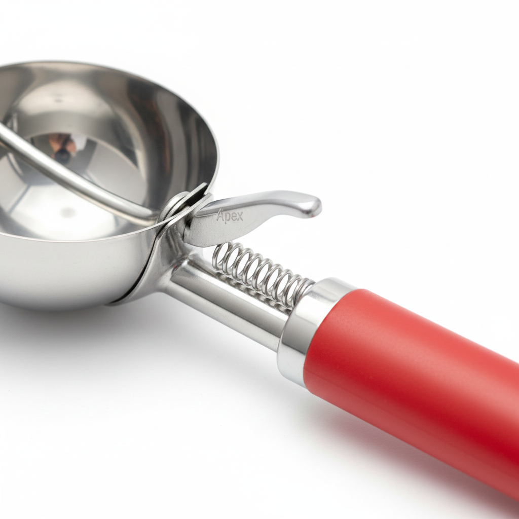 Apex Ice Cream Scooper - Spring Mechanism Close-up