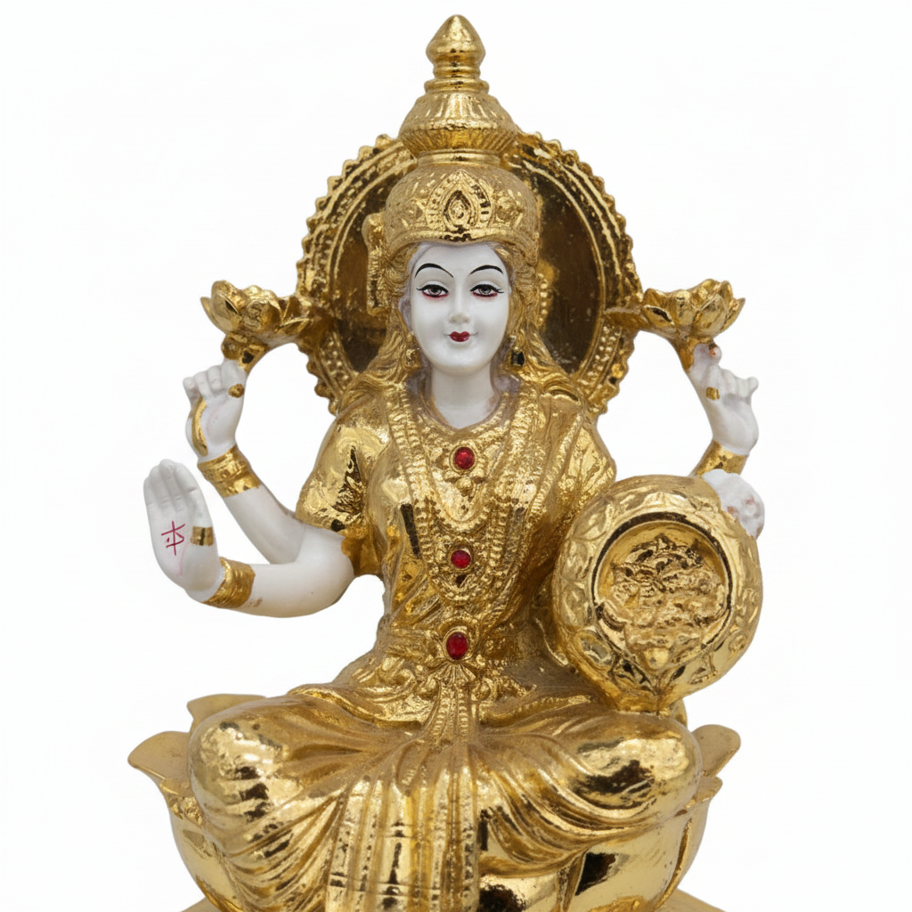 Lakshmi Idol Close-up Detail