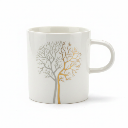 BORN Chef White Tree Mug Side View Handle