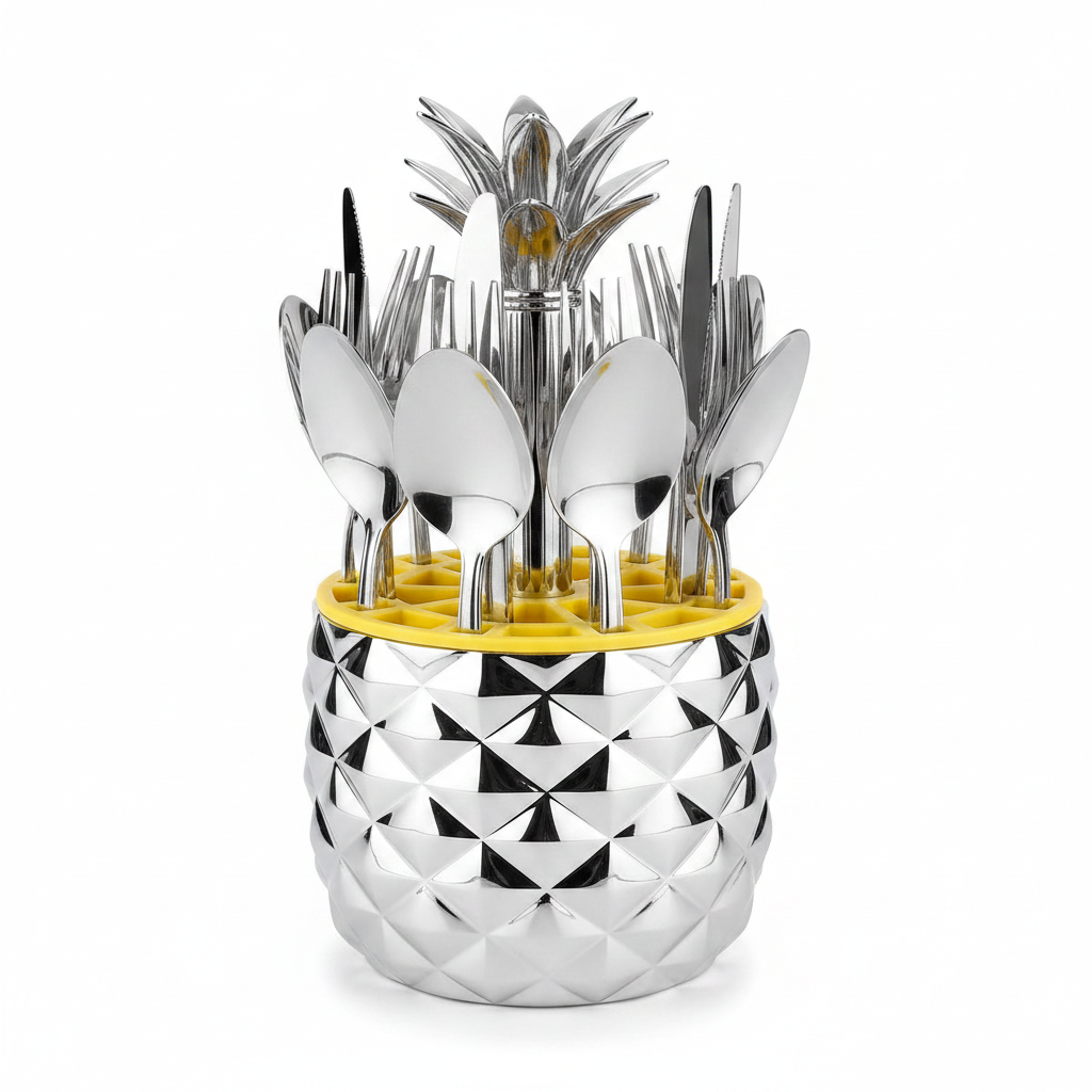 Pineapple Cutlery Set - Side Profile