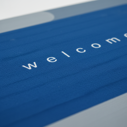 Welcome Door Mat - Close-up Text Detail