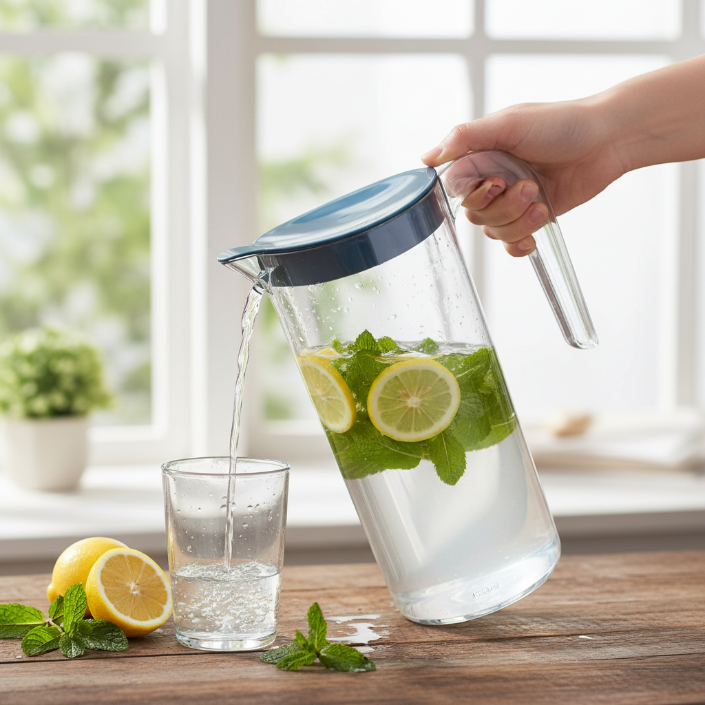 Apex Crystal Jug - Lifestyle Lemon Water Shot