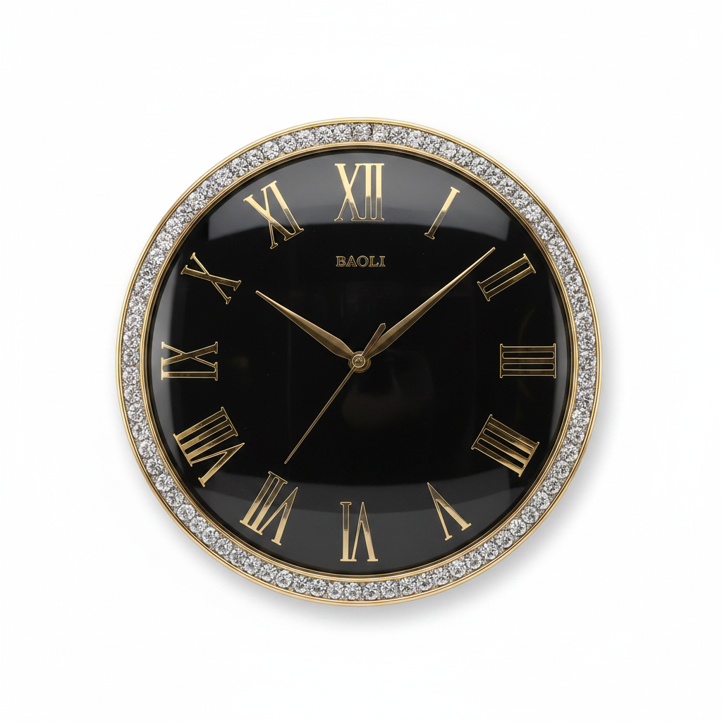 Baoli Oval Wall Clock - Front View