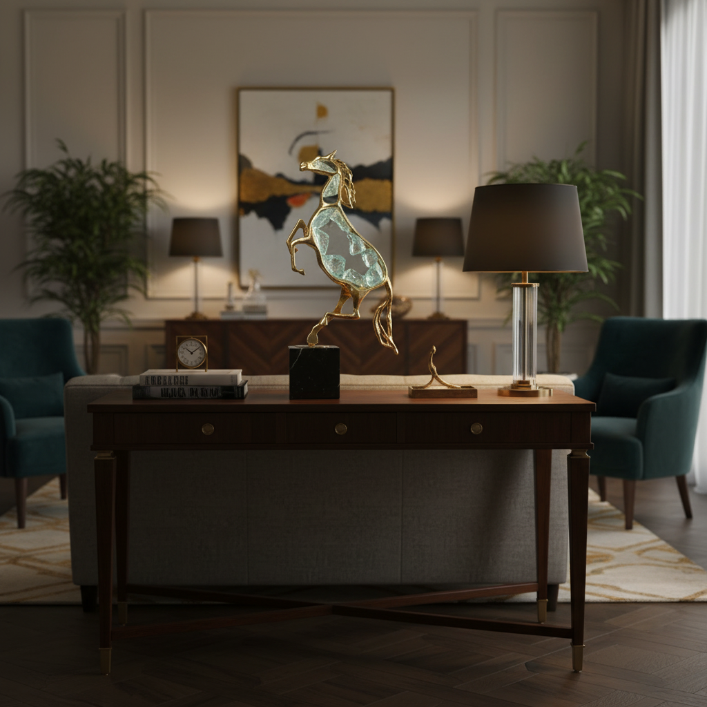 Gold Crystal Horse - Lifestyle Shot