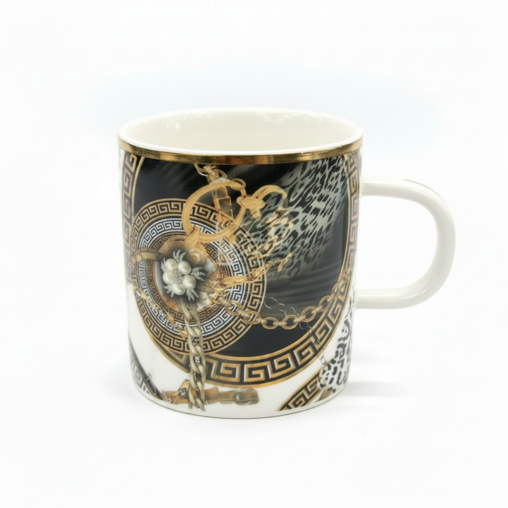 BORN Chef Luxury Mug Front View White Background