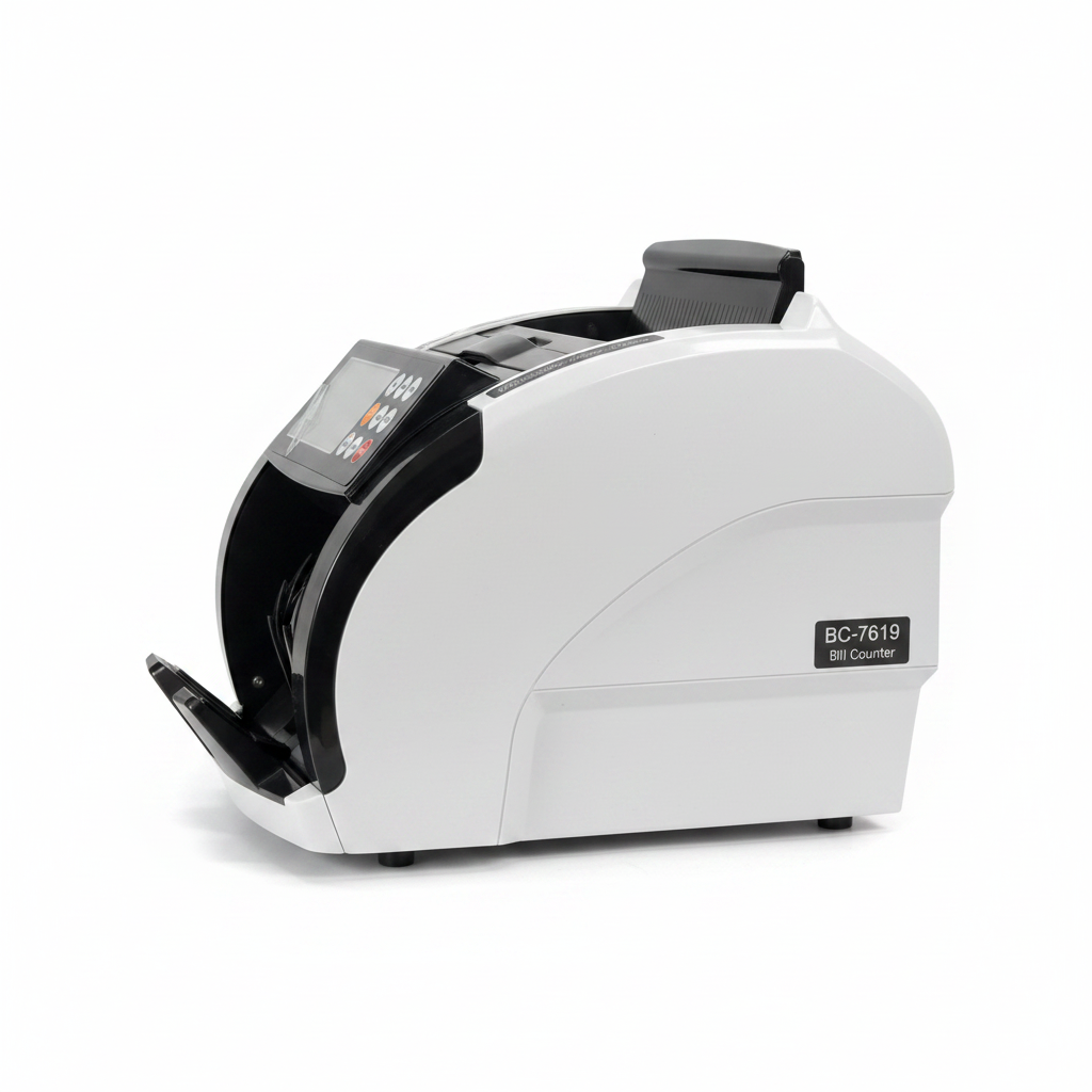 BORN BC-7619 Bill Counter Machine Side View