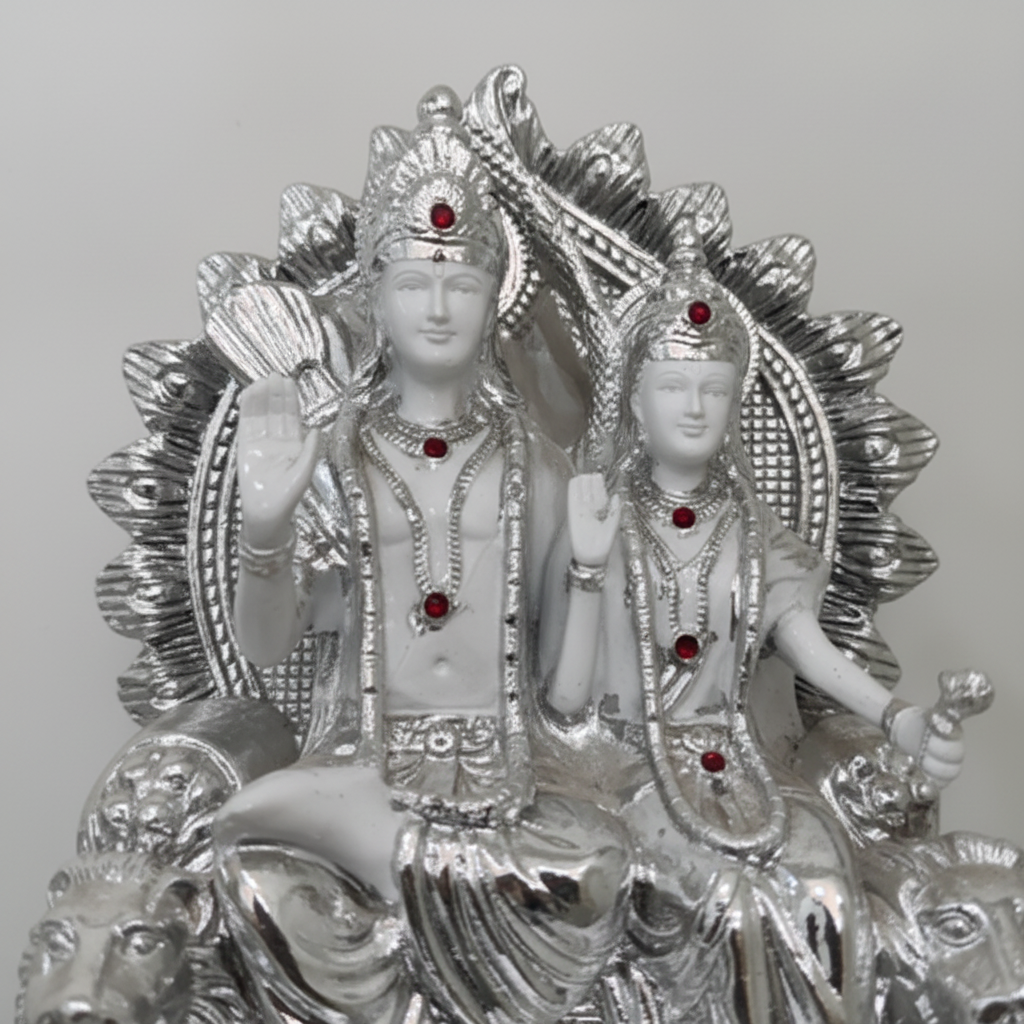 Silver Ram Sita close up detail