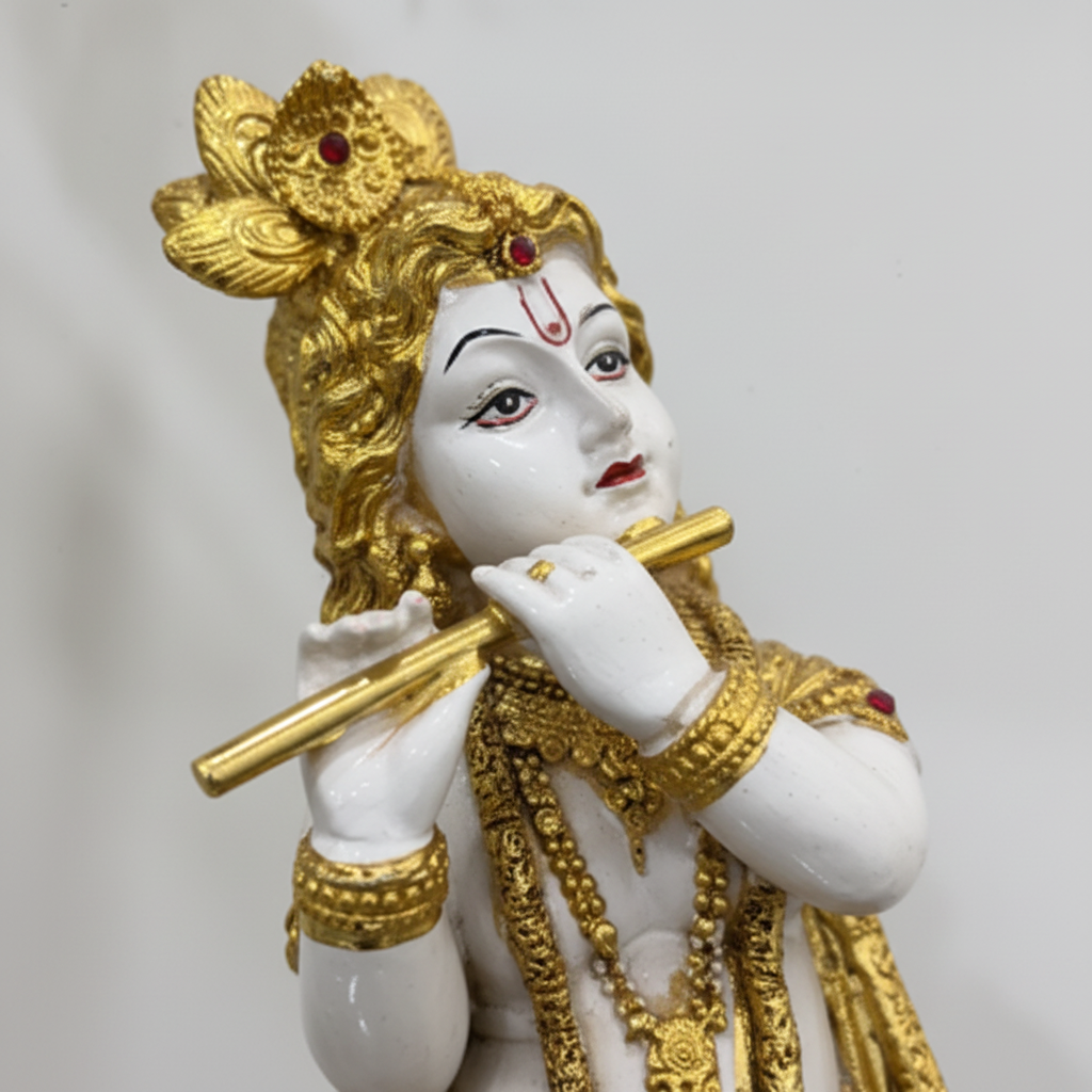 Krishna Idol Close-up Detail