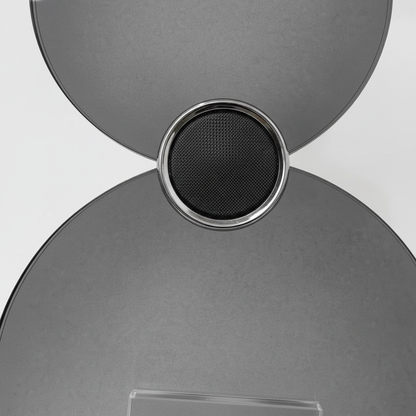 Grey Disc Sculpture - Close-up Detail